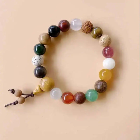 18-Seed Bodhi Buddha Bead Bracelet - Enhance Energy Field Protection